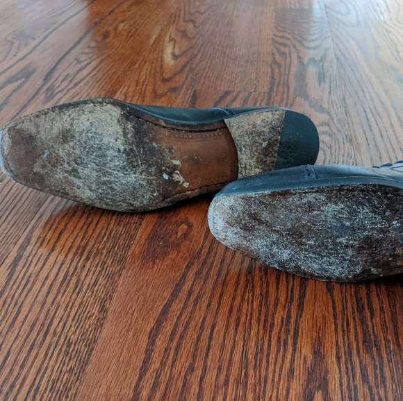 Vintage Vergelio Quarter Brogue Derby Black 42 - Picture 5 of 6